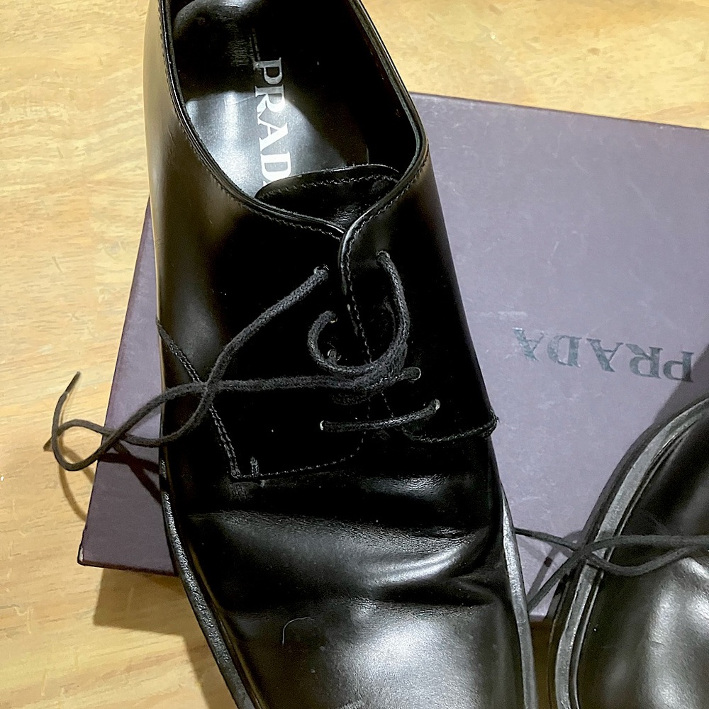 Men’s shoes. Beautiful leather.Authentic Prada brand.